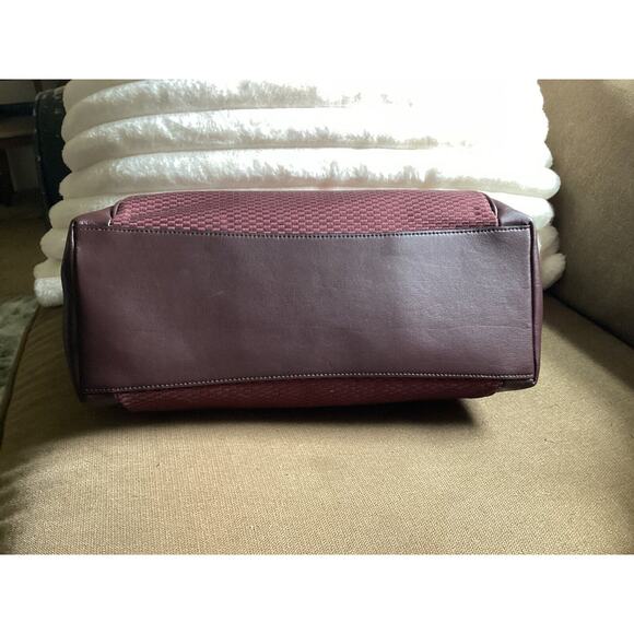 🖤❤️ Coach Ava Legacy Jacquard Oxblood Milk Tote F57246 🖤❤️ - Picture 4 of 10